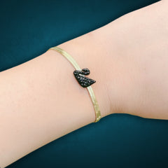 Black Swan Golden Bracelet