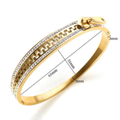 Premium Ovate Zipper SS Hand Cuff