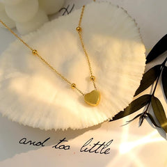 Premium SS Golden Heart Pendant