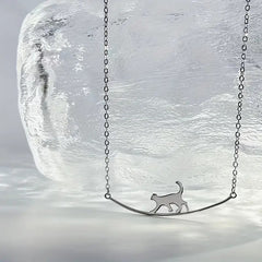 Silver Cat Pendant