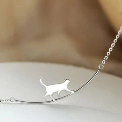Silver Cat Pendant