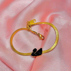 Black Swan Golden Bracelet