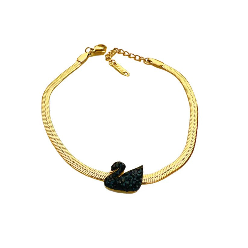 Black Swan Golden Bracelet