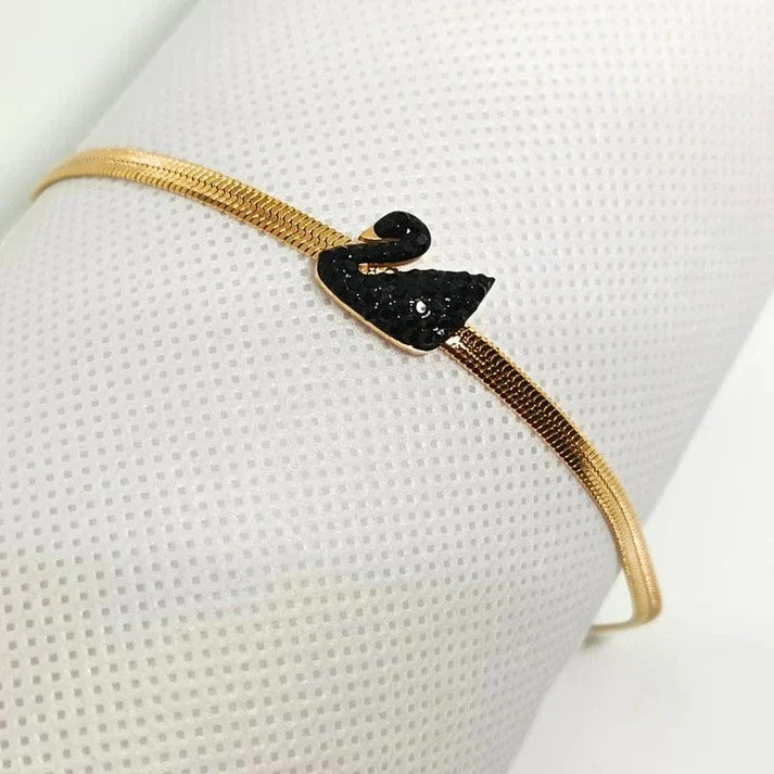 Black Swan Golden Bracelet