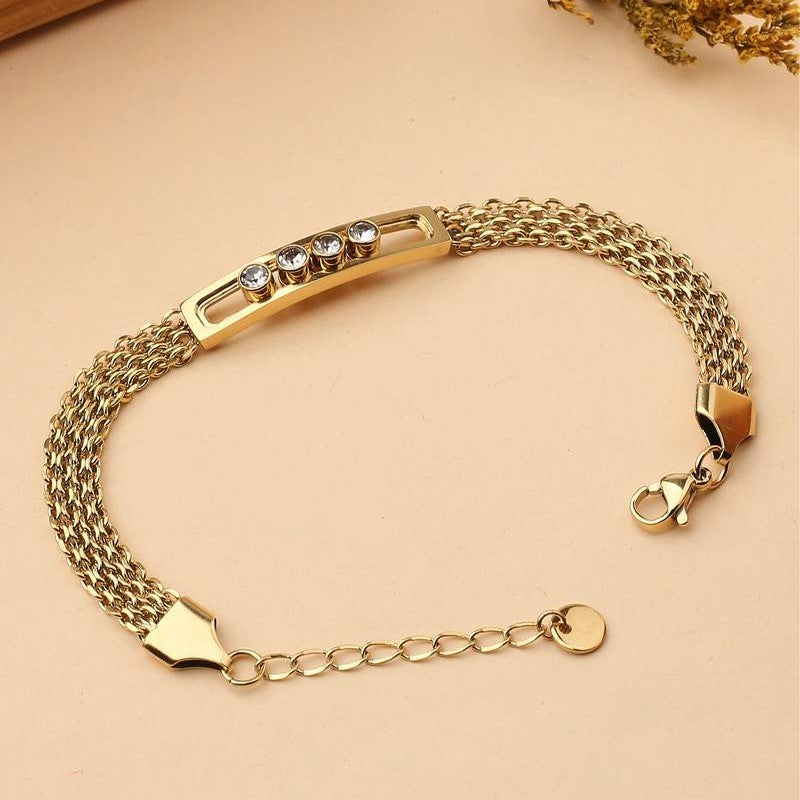 Premium Moving Soft Stone Bracelet