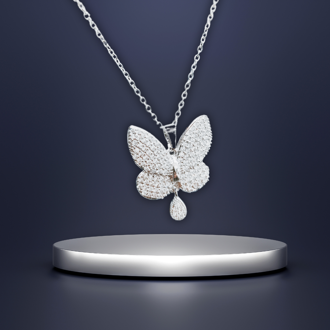 Silver Butterfly Pendant
