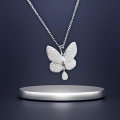 Silver Butterfly Pendant