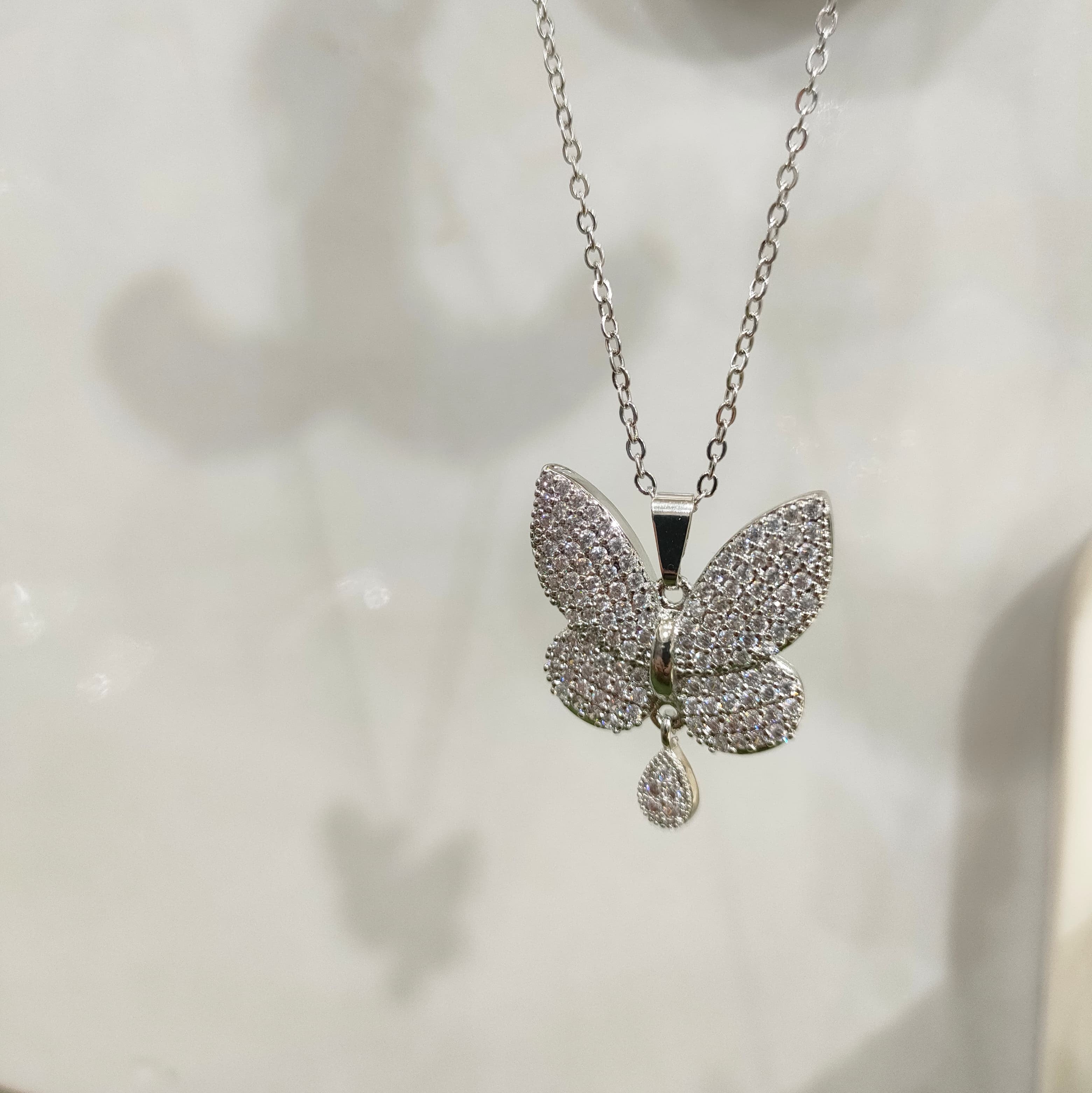 Silver Butterfly Pendant