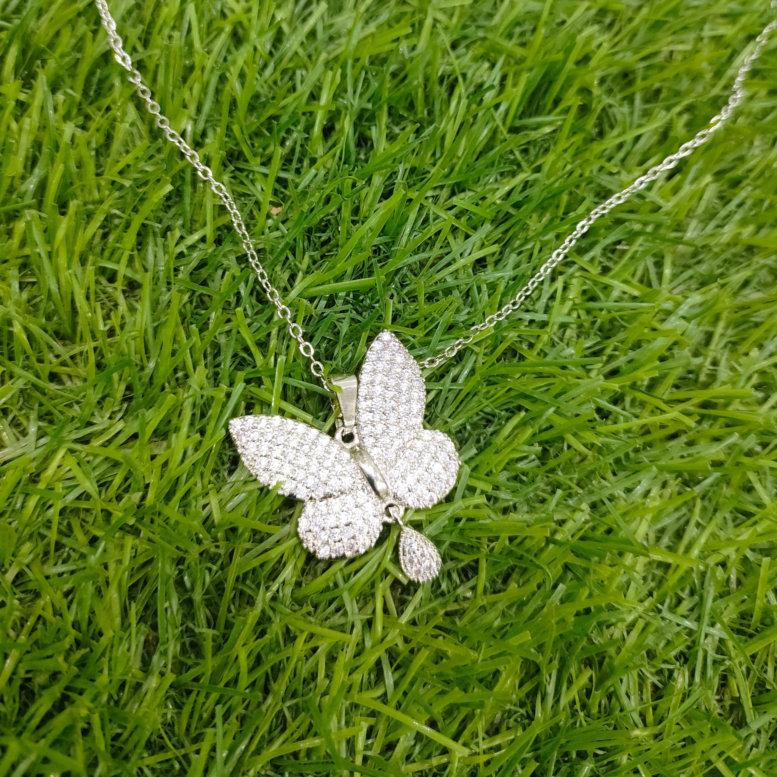 Silver Butterfly Pendant
