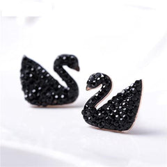 Black Swan Ear Studs
