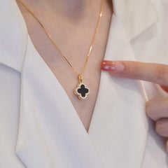 Four Leaf Dual Side Fashion Pendant