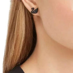 Black Swan Ear Studs