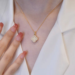 Four Leaf Dual Side Fashion Pendant