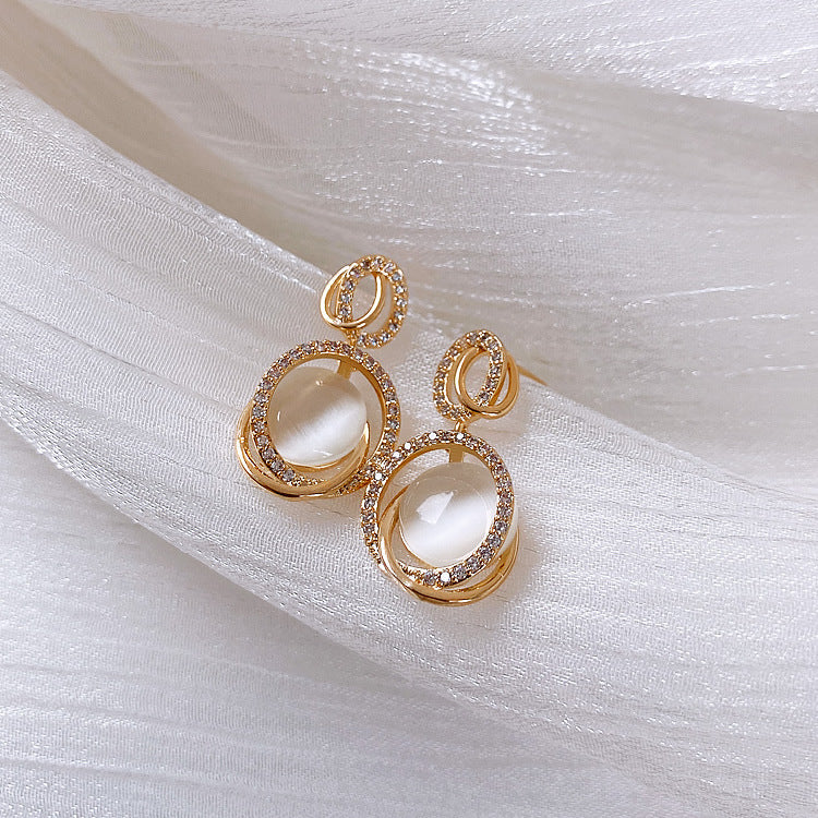 Delicate Pearl French Style Stud Earring